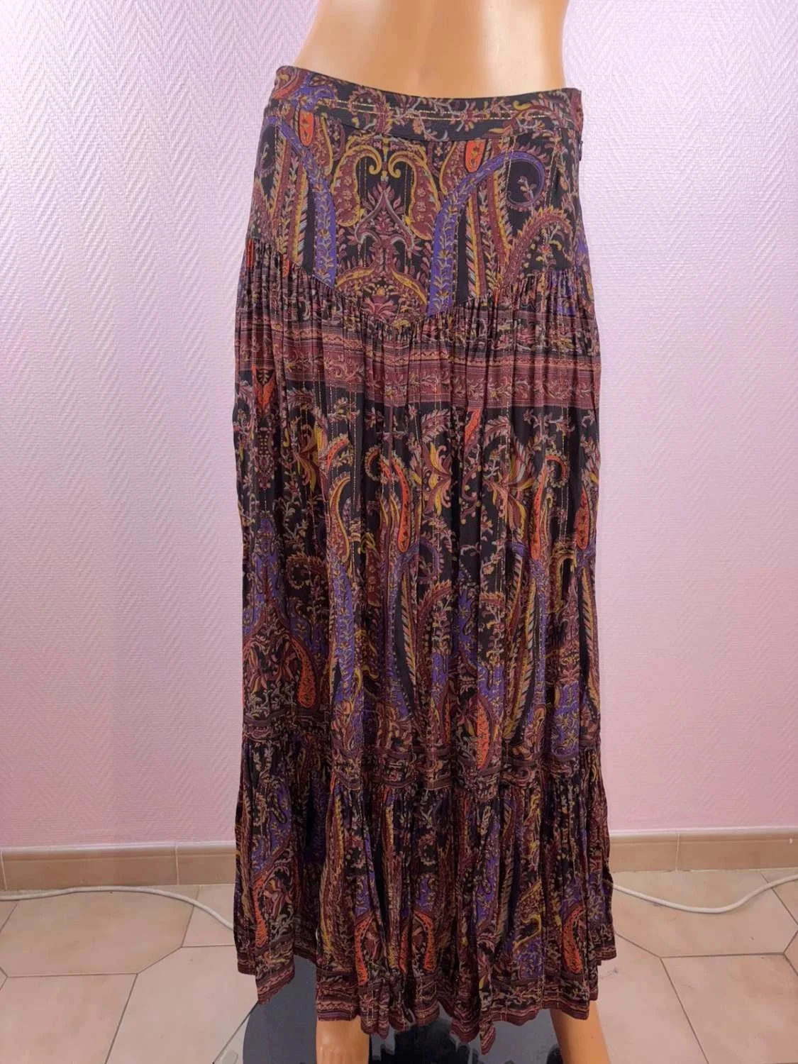 Jupe longue été Laurence bras taille 40 aucun défaut